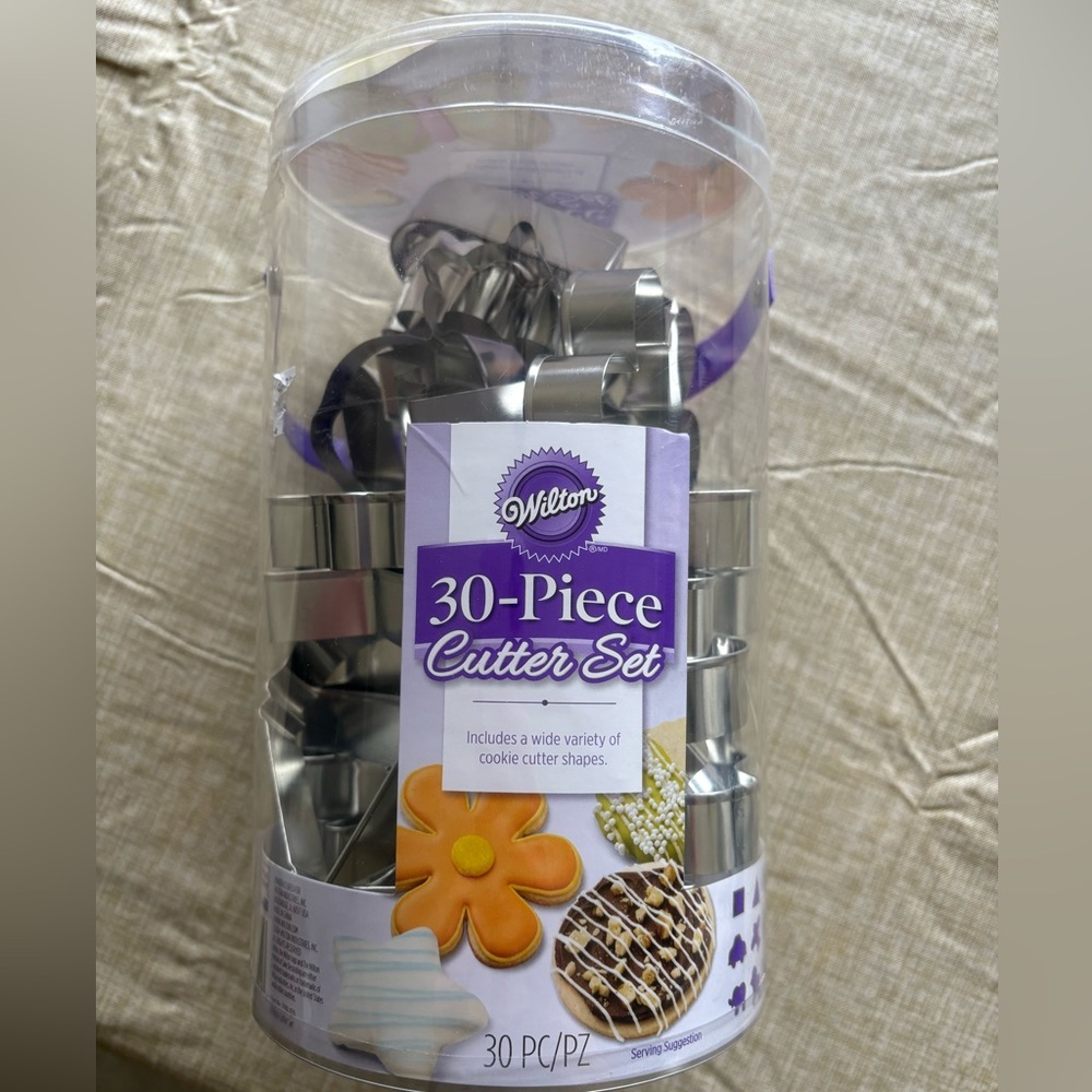 Wilton 30 Piece Silver Cookie Cutter Collection